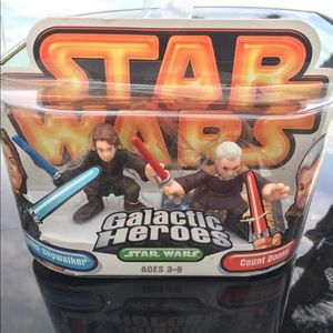 Merry Galactic Heroes Anakin&Doku Star Wars NIP!